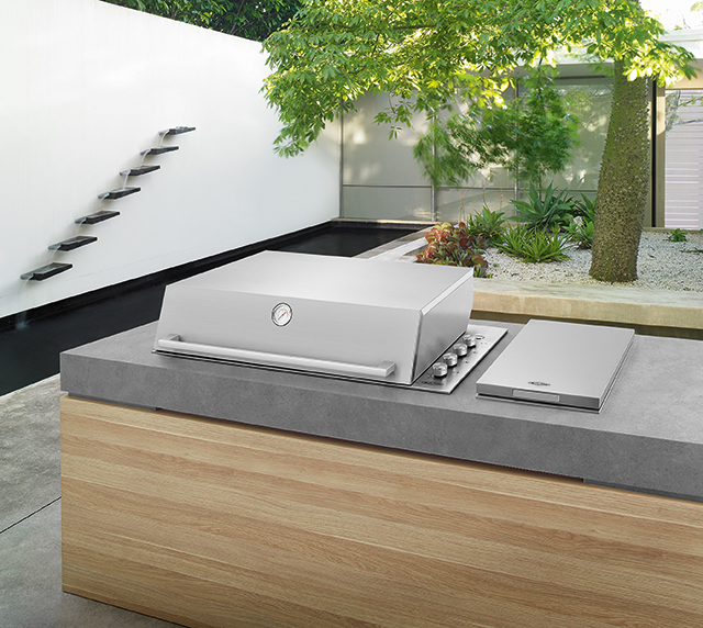 Beefeater_BSH156SA_Signature_Proline_6_Burner_Built_in_Barbecue_With_Hood_Lifestyle_BBQS_PLUS Gasmate Nova 6 Burner Classic Built in BBQ