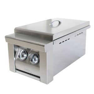 Grandfire Deluxe Double Built In Side Burner