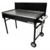 Heatlie 1150mm Black Powder Coated Mobile LPG BBQ With Lid