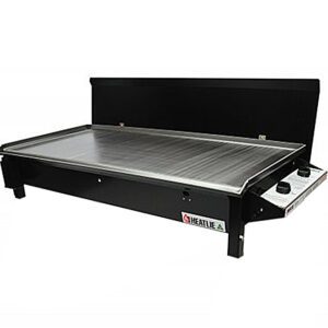 Heatlie 1150mm Black Powder Coated Built In BBQ With Lid[$1972 >> Call to Purchase]