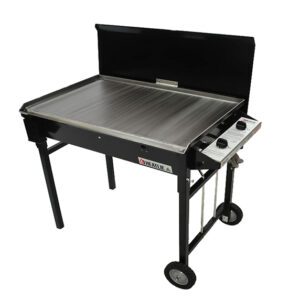 Heatlie 850mm Black Powder Coated Mobile BBQ With Lid [$1900 >> Call to Purchase]