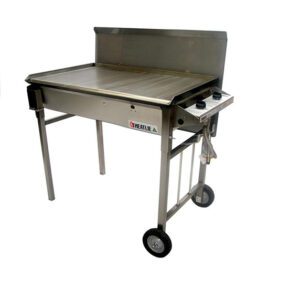 Heatlie 850mm Stainless Steel Mobile BBQ With Lid [$2341 >> Call to Purchase]