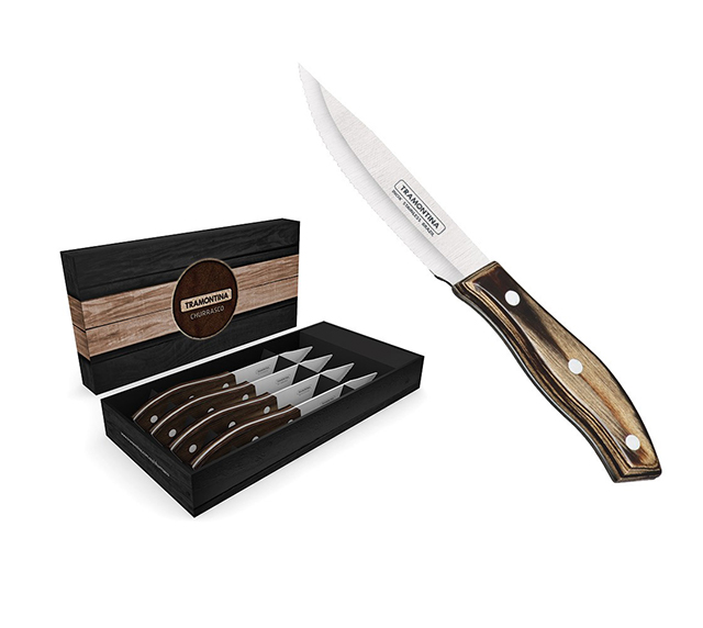 4PC POLYWOOD® RIO GRANDE FULL TANG STEAK KNIFE SET