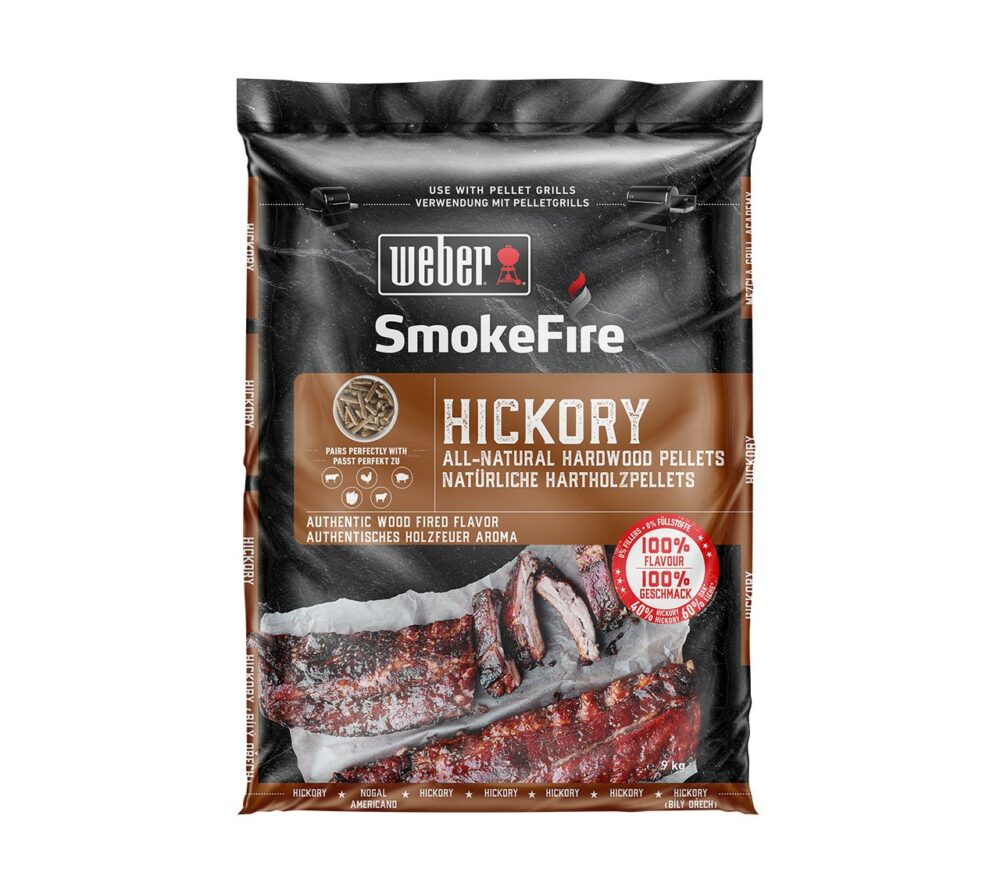 Weber Hickory All-Natural Hardwood Pellets 9KG