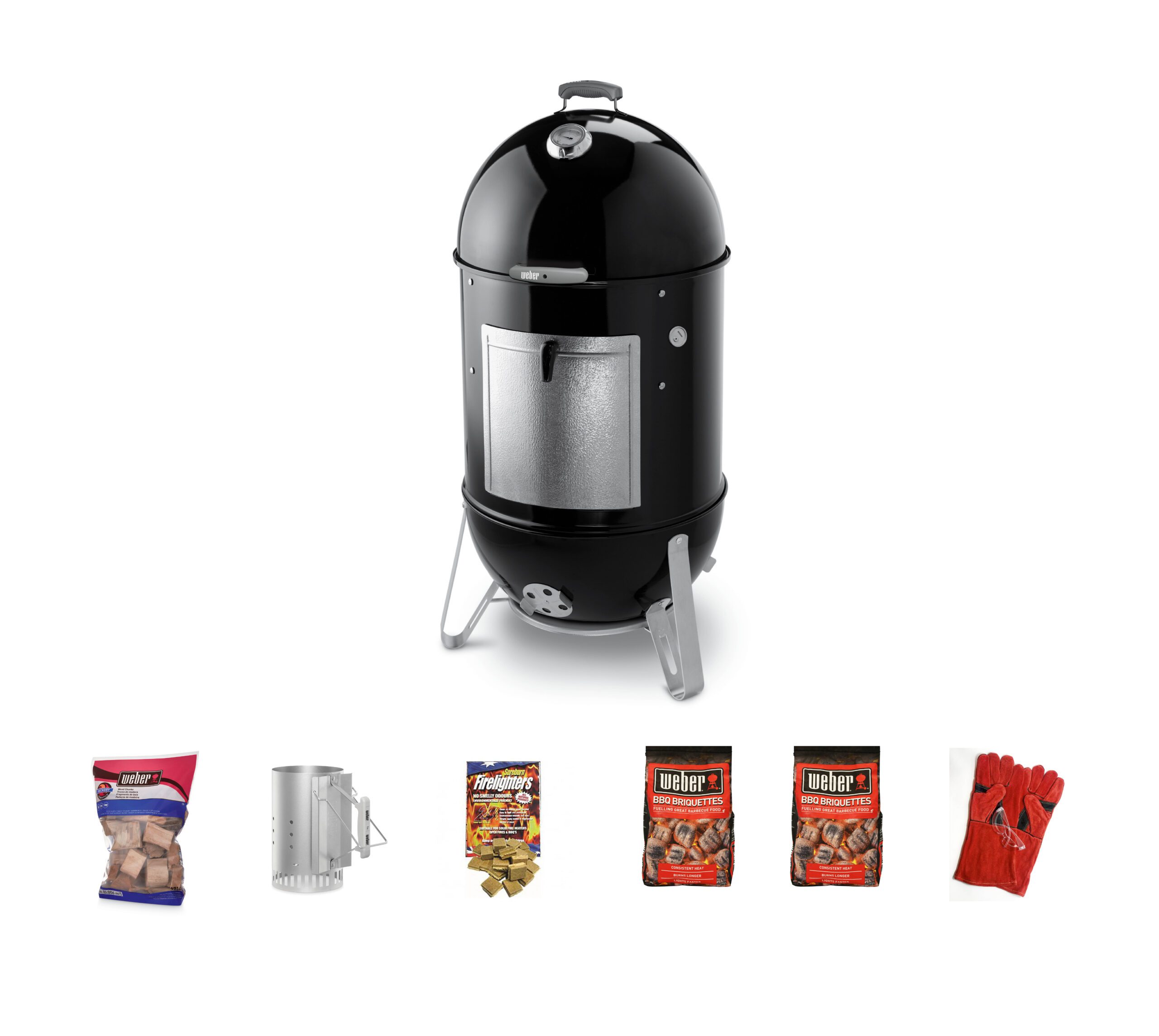 Ruim Bewijs Ventileren Weber Smokey Mountain 57cm Smoker Bundle - BBQs Plus