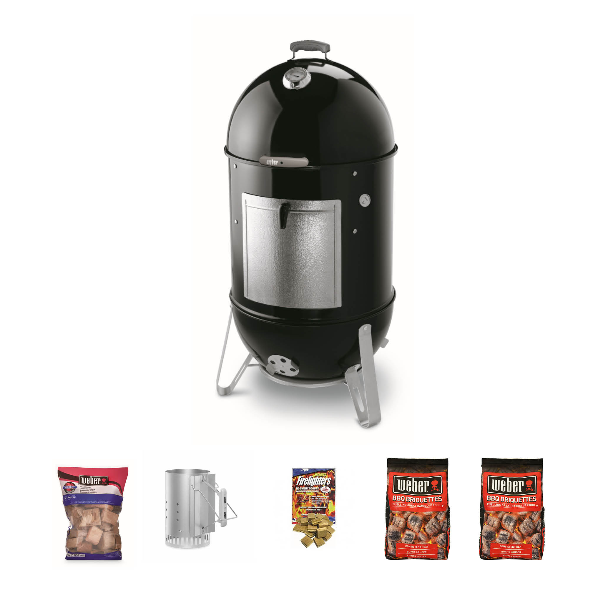 Weber Smokey Mountain 57cm Smoker Bundle BBQs Plus