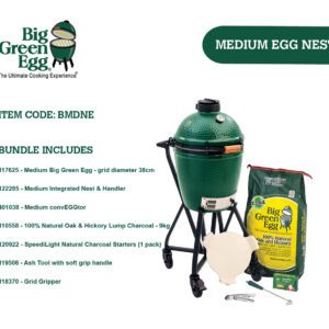 Big Green Egg Medium BBQ - Integrated Nest Bundle