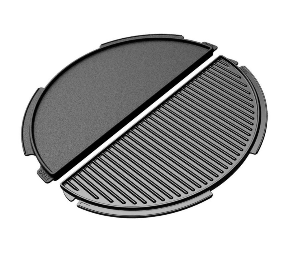 Big Green Egg 1/2 moon 2 sided plancha/griddle for XL BBQs Plus