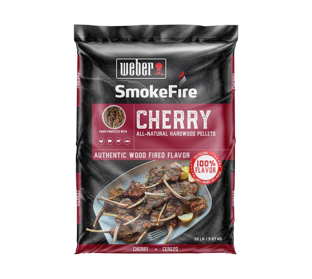 Weber_Cherry_wood_pellets_BBQS_PLUS Weber Cherry All-Natural HardWood Pellets 9KG