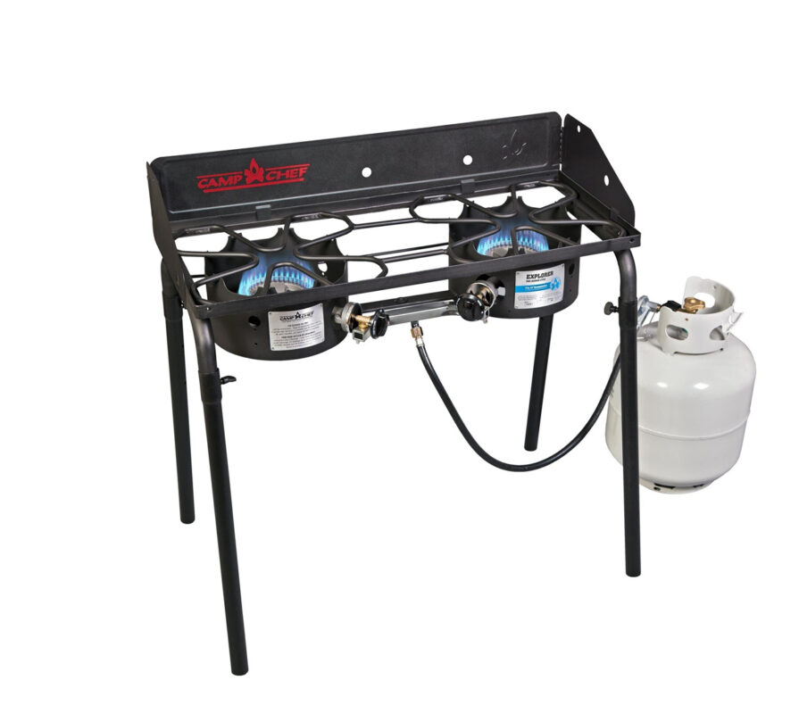 Camp Chef EXPLORER 2 X 14″ STOVE COOKING SYSTEM- 2 BURNER >> Reduced to Clear >>$260