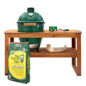 Big Green Egg Large BBQ-Large Acacia Table Bundle [VIC Delivery Only]