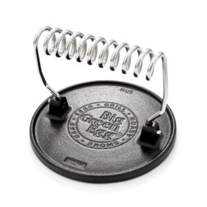 Big Green Egg Cast Iron Grill Press [ $55 > Call to purchase]