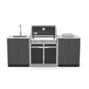Ex Display - Weber Summit E460 NG Built In Outdoor Kitchen (Port Melbourne Store ONLY)