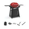 Weber Q3200N Flame Red NG BBQ Bundle [Store Pickup Only]