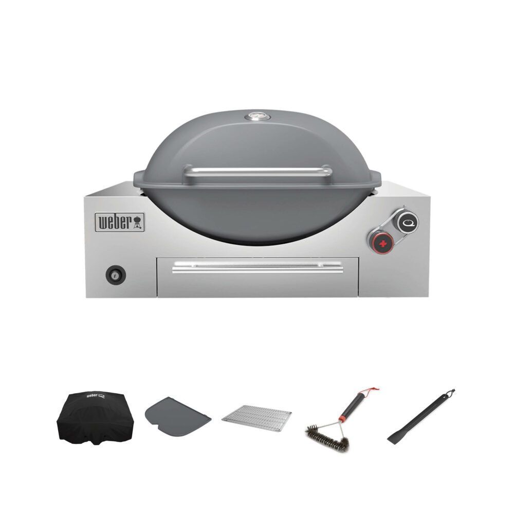 Weber Q3600N Smoke Grey NG BBQ Bundle [Store Pickup Only]