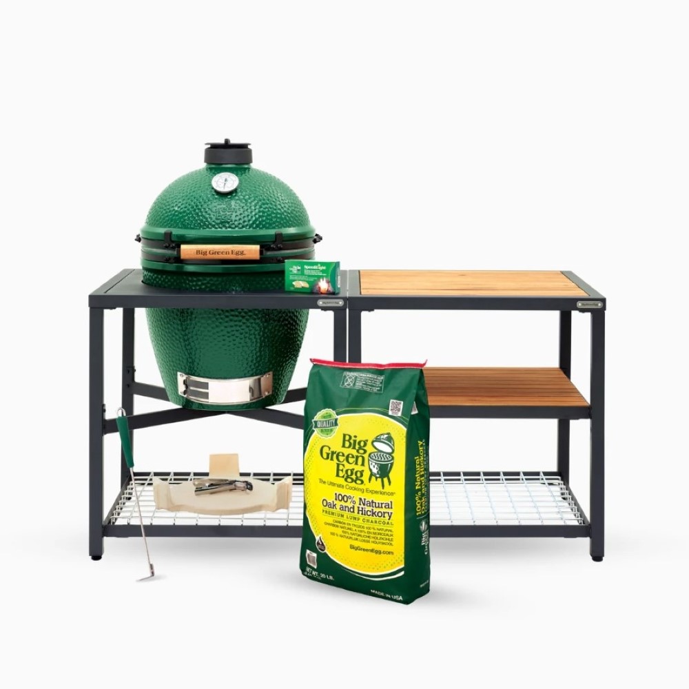Big Green Egg Large BBQ-Large Modular Nest and Expansion Frame Bundle [VIC Delivery Only]