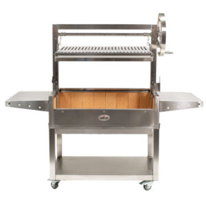 BBQs-Plus_Flaming-Coals_Parrilla-Argentinian-Grill-885 Parrilla Argentinian Stainless Steel BBQ with Rotisserie 885mm x 550mm
