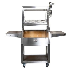 BBQs-Plus_Flaming-Coals_Parrilla-Argentinian-Grill-885 Parrilla Argentinian Stainless Steel BBQ with Rotisserie 885mm x 550mm