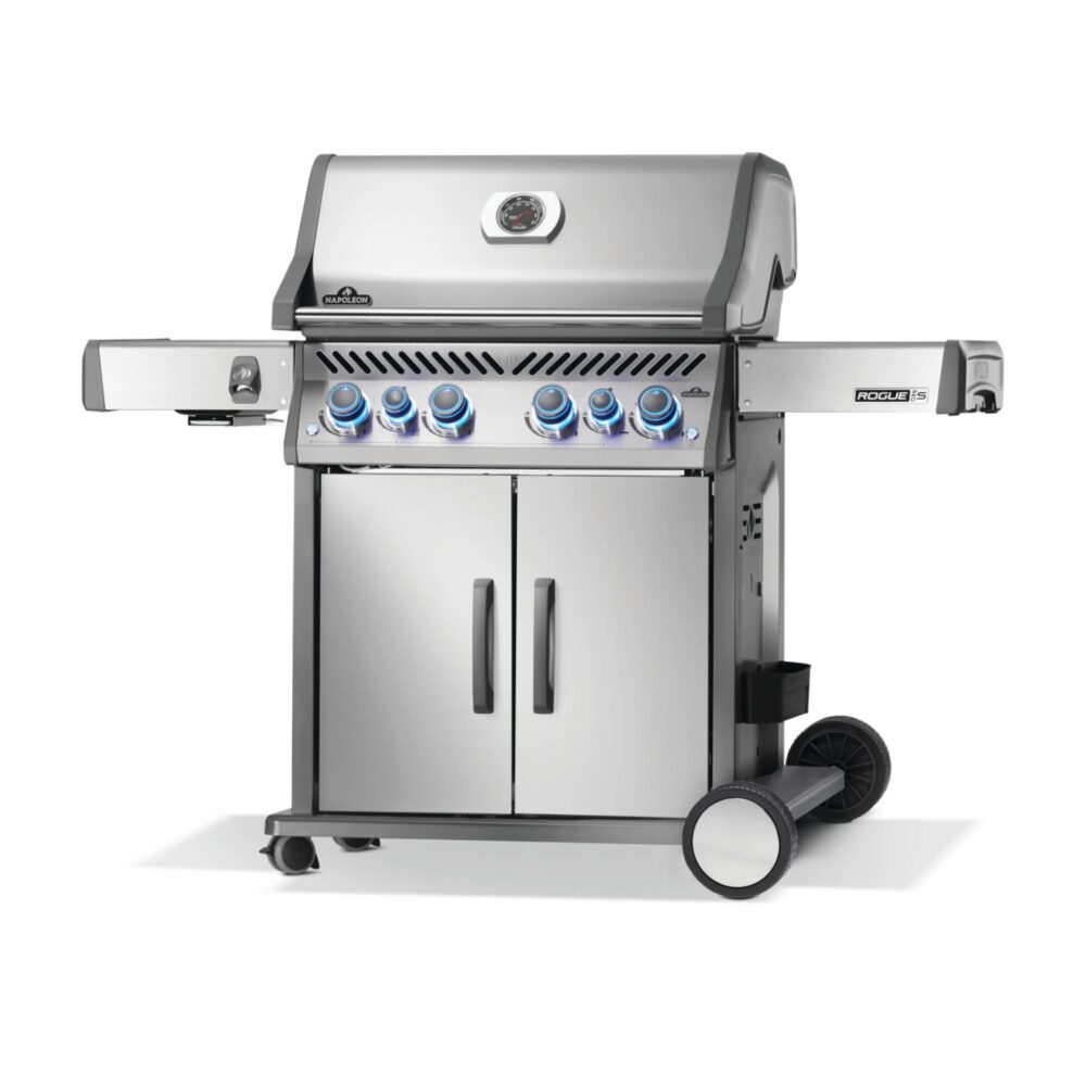 BBQs-Plus_Napoleon_Rogue_RPS525RSBPSS-2 Napoleon Rogue® PRO-S 525 RSIB 4 Burner NG BBQ with Infrared Rear and Side Burner