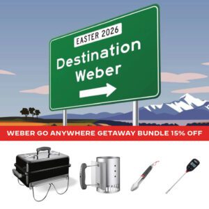 Weber Go Anywhere Charcoal BBQ Getaway Bundle [Limited Time Only]