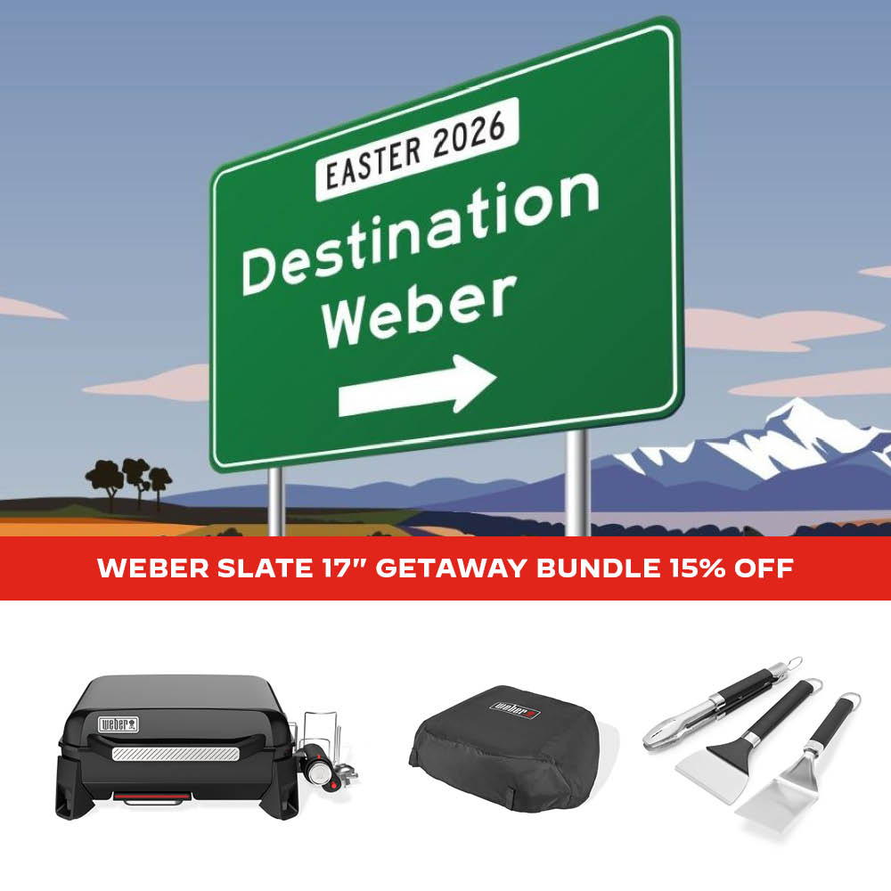 Weber Slate 17" Portable Griddle BBQ Getaway Bundle [Limited Time Only]